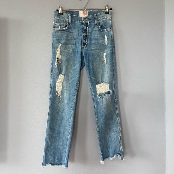 Revice Jeans Dream Fit Sweet Monday Wash Distressed High Waisted Denim size 26 - Picture 3 of 10